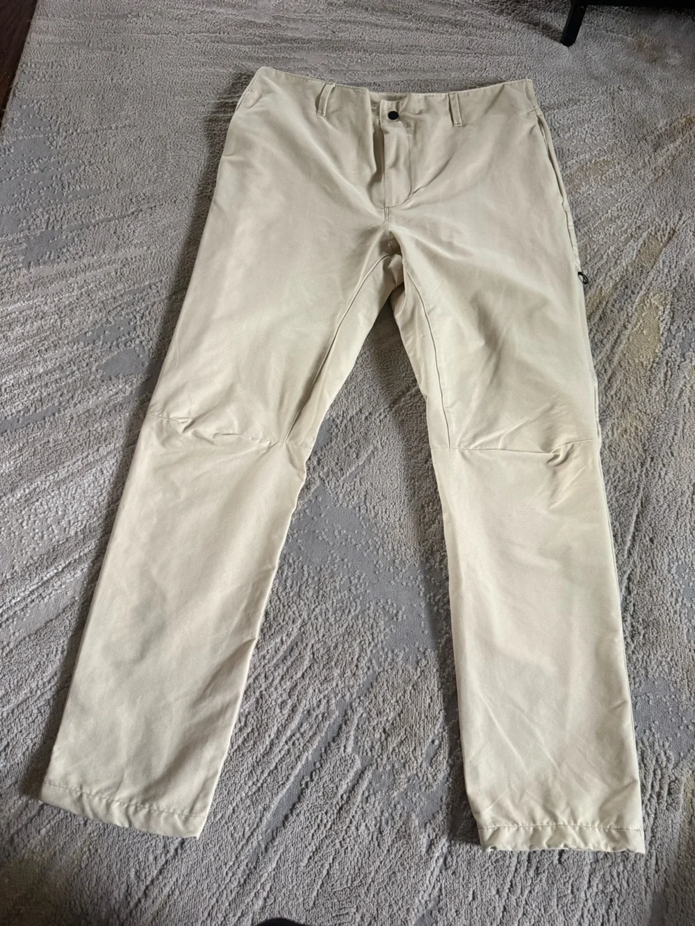 North Face cream TNF outdoor hiking pants UPF sun size 36